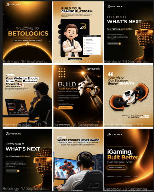 Social media feed designs, set 1